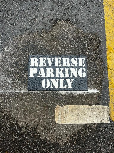 Reverse Parking Only Preform